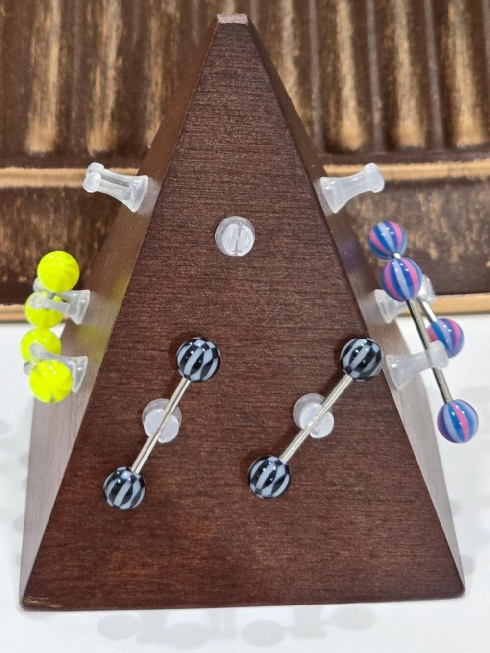 Painful Pleasures ✦ Multi‑Color Nipple Rings ✦ 14G Surgical Steel Set Of 3 NWT